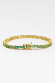 Bracelet ligne émeraude du Brésil