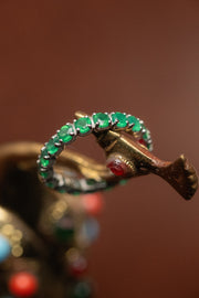 Bague grappe - Onyx vert