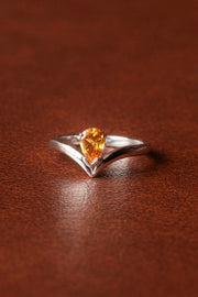 Bague Poire Contour