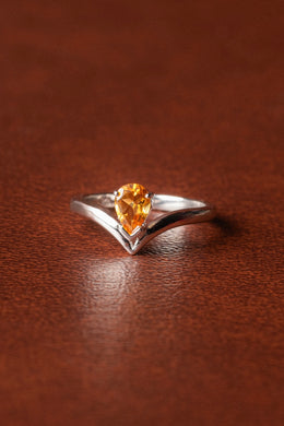 Bague Poire Contour
