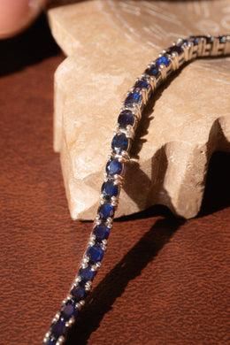 Bracelet ligne de saphirs