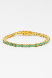 Bracelet ligne émeraude du Brésil