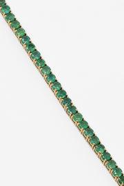 Bracelet ligne fine émeraude de Zambie